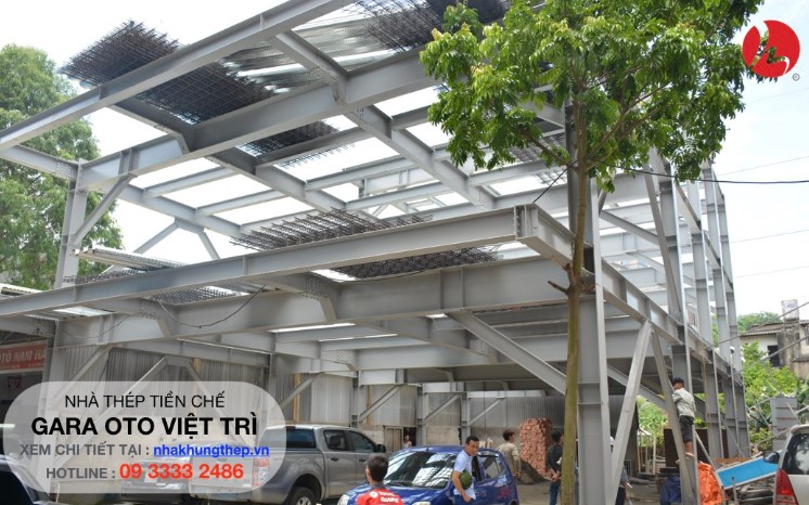 Cấu trúc khung thép cho nhà để xe ô tô