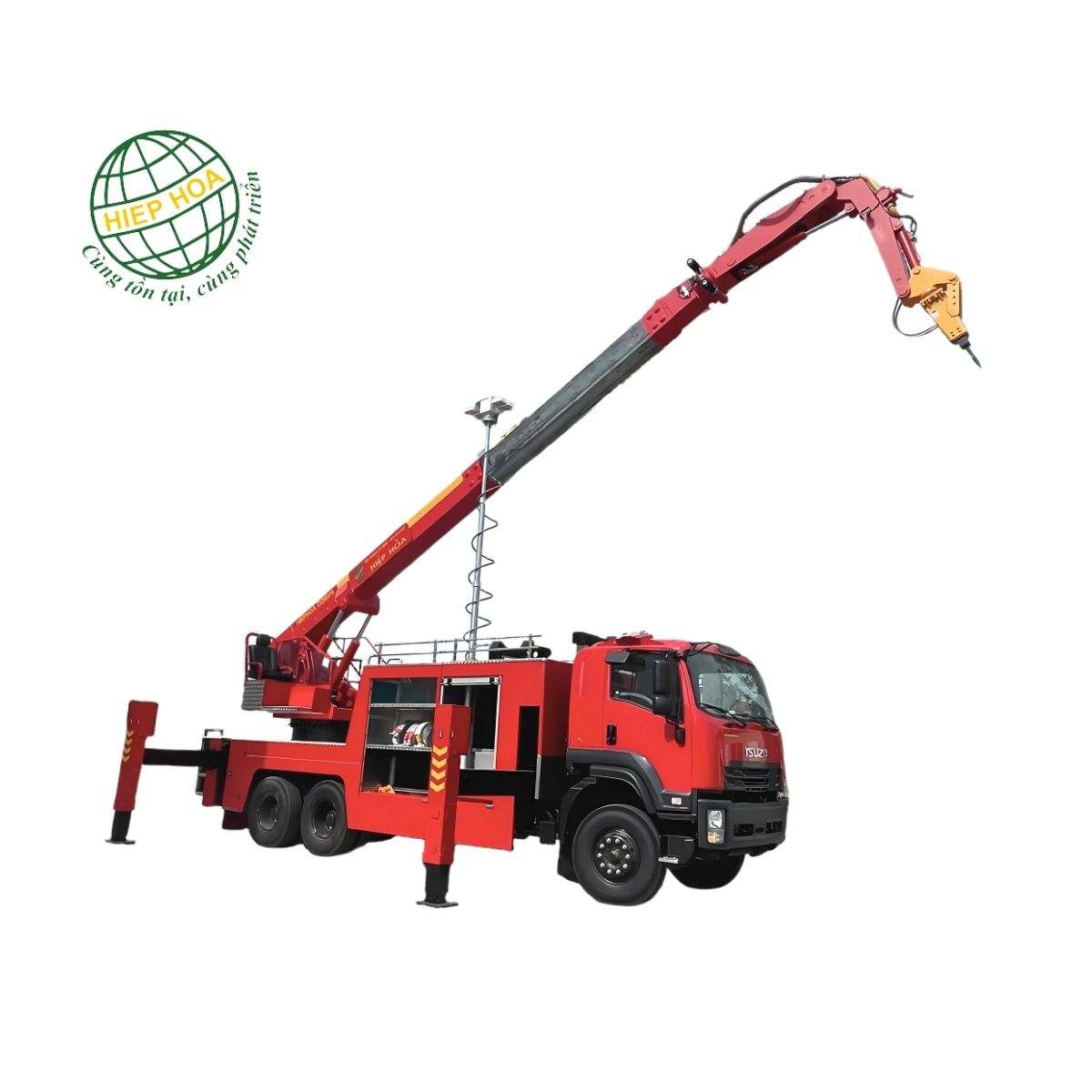 Xe chuyên dụng trong hoạt động phá dỡ công trình xây dựng