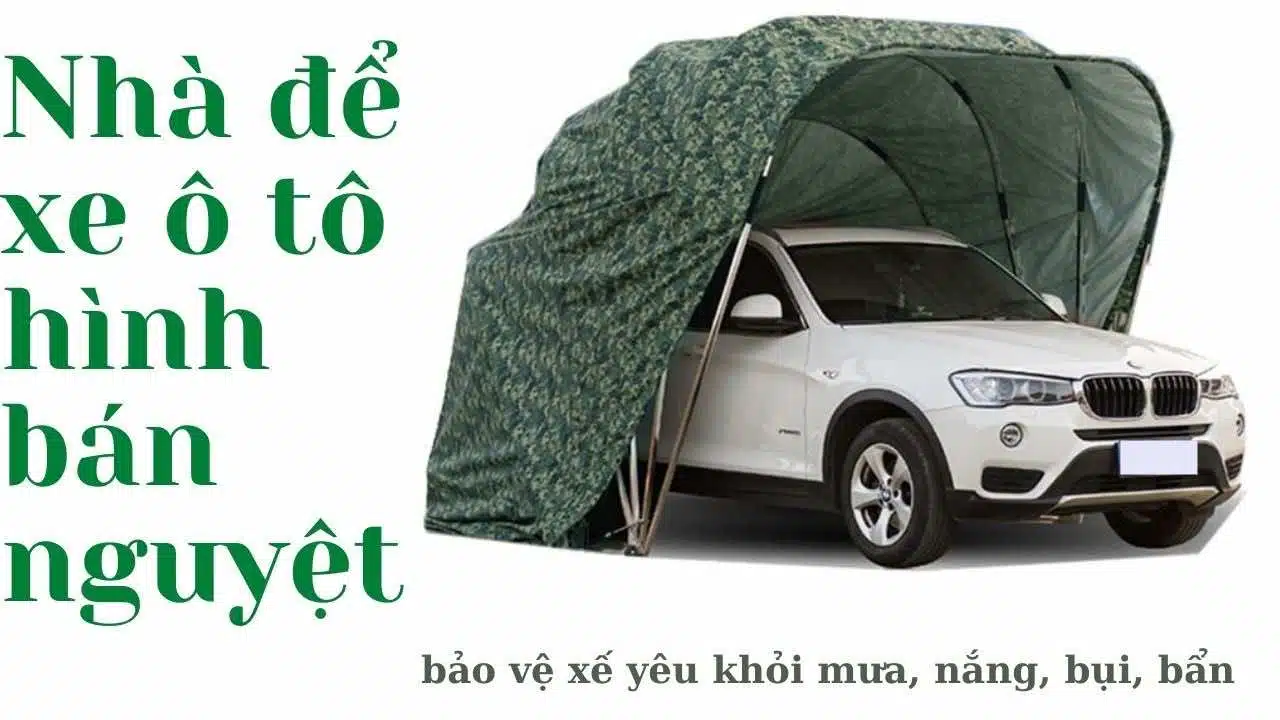 Nhà để xe ô tô gấp gọn khi không sử dụng