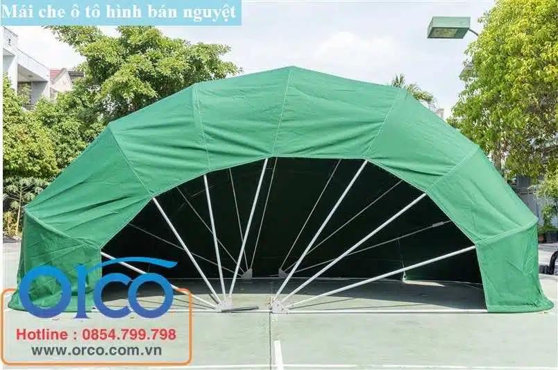 Chi tiết khớp nối khung nhà để xe ô tô