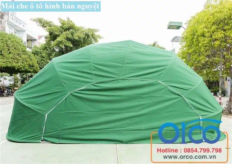 Cấu tạo chi tiết nhà để xe ô tô hình bán nguyệt