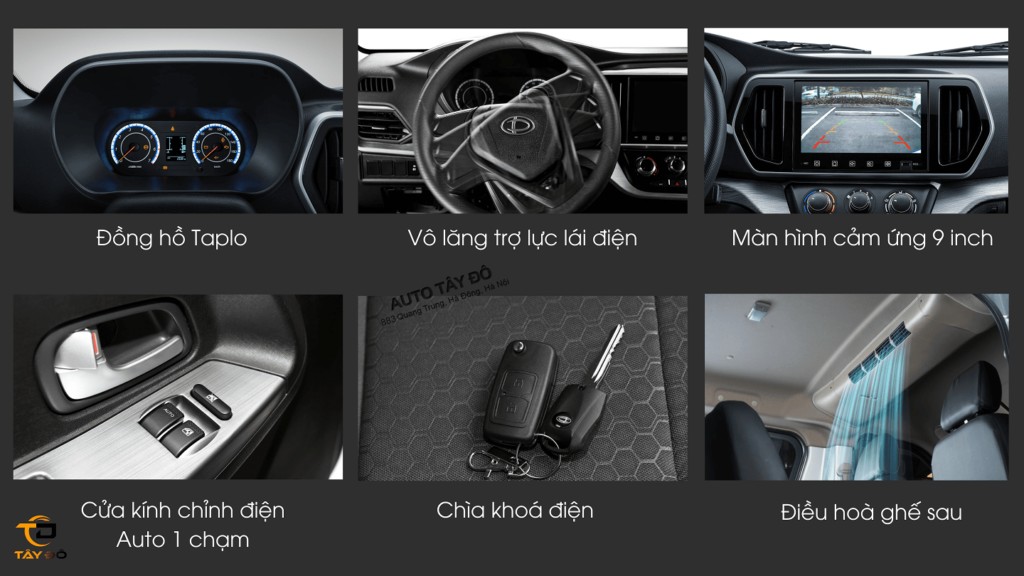 nội thất trang bị trên khoang cabin Teraco V8