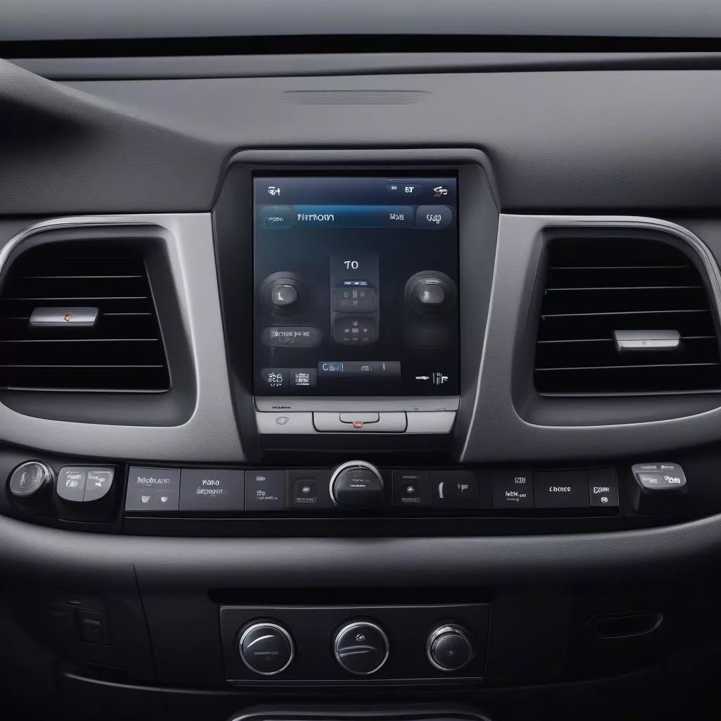 Nút điều khiển âm thanh và giải trí trên xe ô tô Nissan