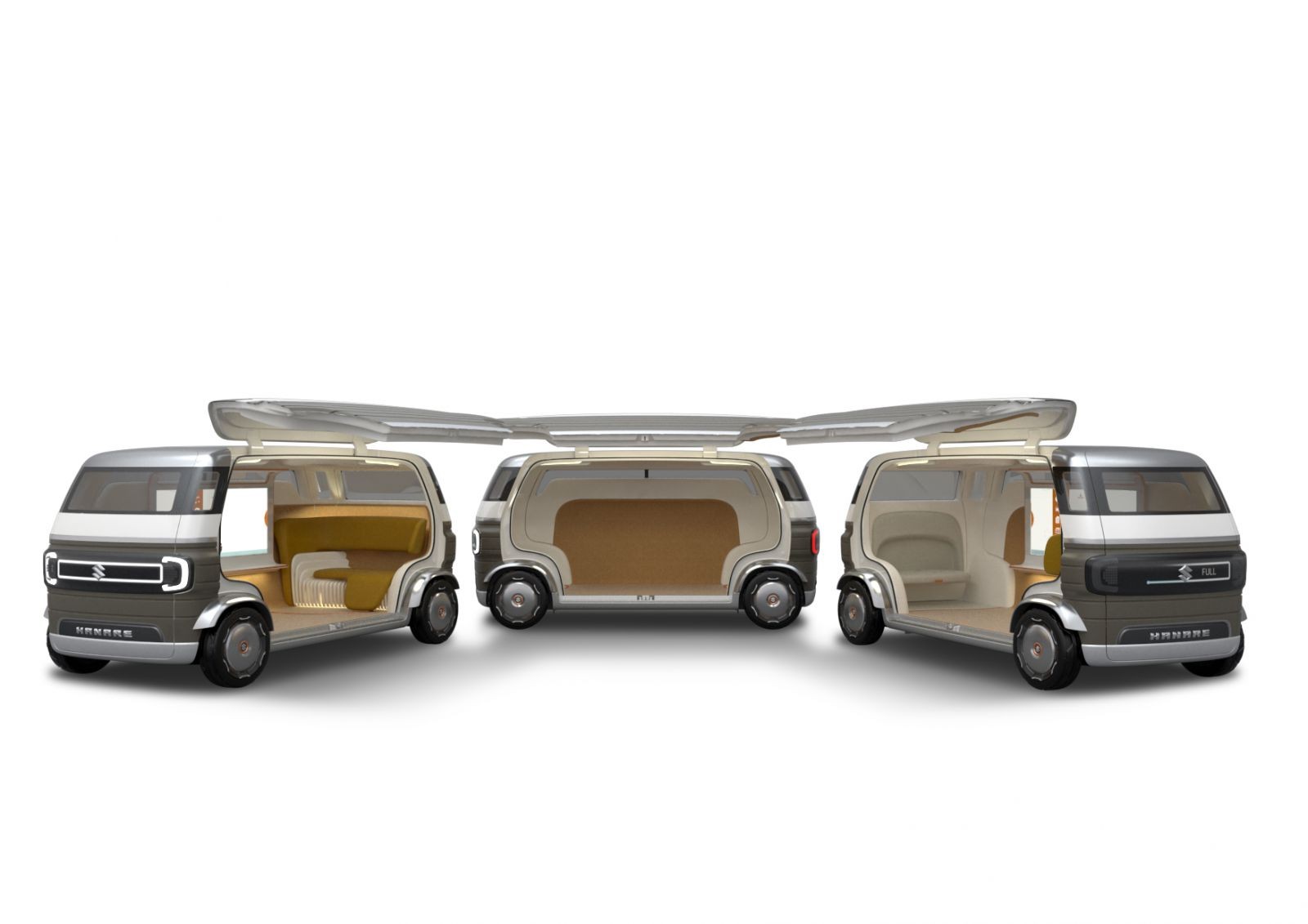Concept xe ô tô thông minh tự lái Suzuki Hanare với cabin rộng rãi