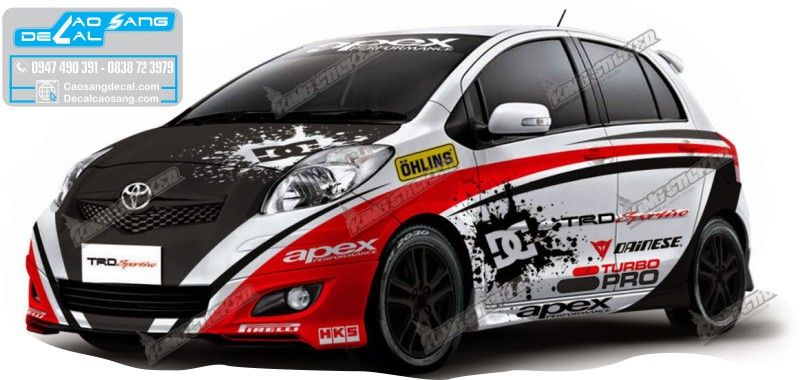 Tem xe Kia Morning kết hợp bạc xanh đỏ