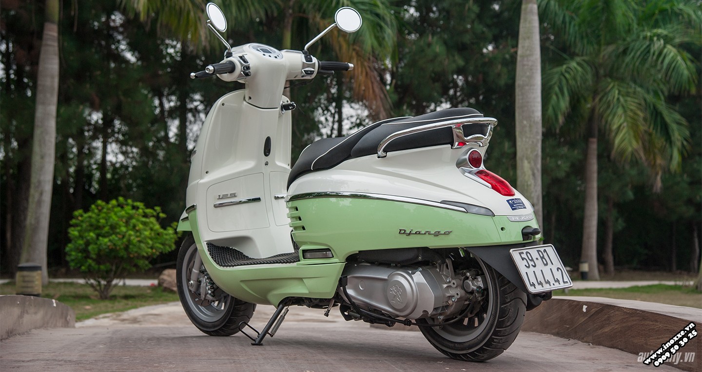Bánh xe trước và hệ thống phanh của Peugeot Django