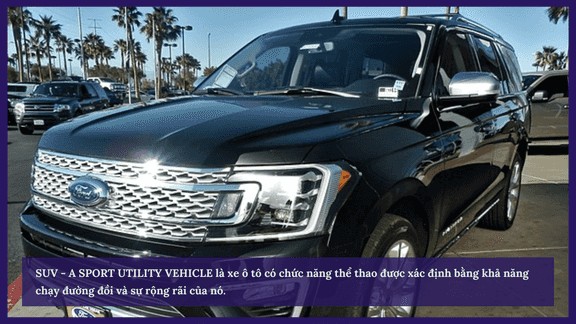 Hình ảnh minh họa xe SUV gầm cao, thiết kế mạnh mẽ