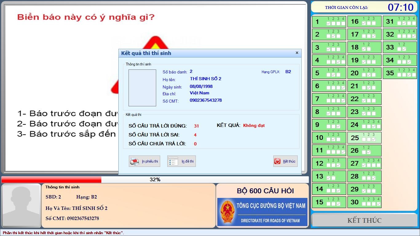Hướng dẫn sử dụng phần mềm lý thuyết học lái xe ô tô