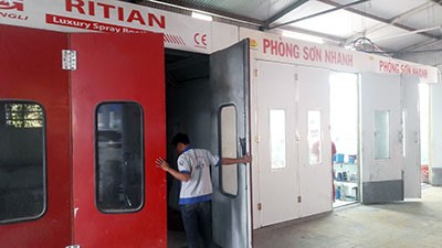 Phòng sơn hấp chuyên dụng cho xe hơi