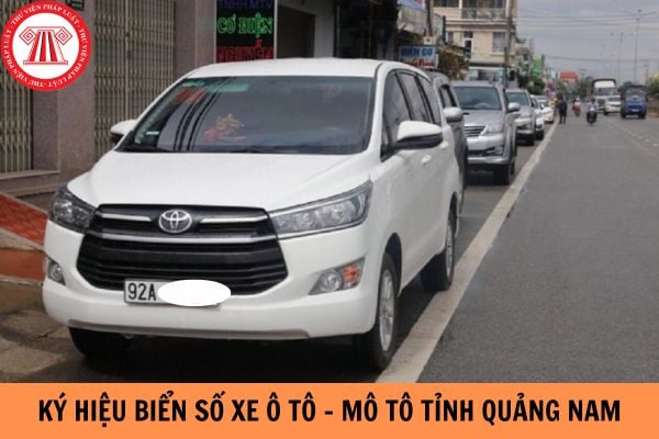 Hình ảnh minh họa biển số xe ô tô Quảng Nam 92A