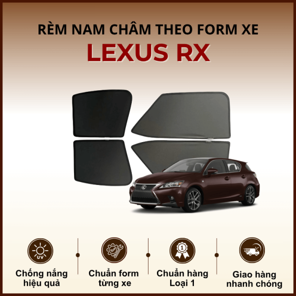 Rèm Che Nắng Chất Lượng Cao Cho Xe Ô Tô Lexus NX300