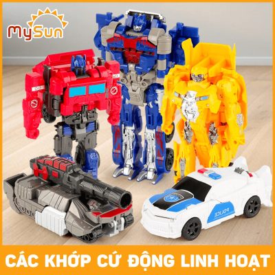 rô bốt đồ chơi xe ô tô bằng nhựa an toàn