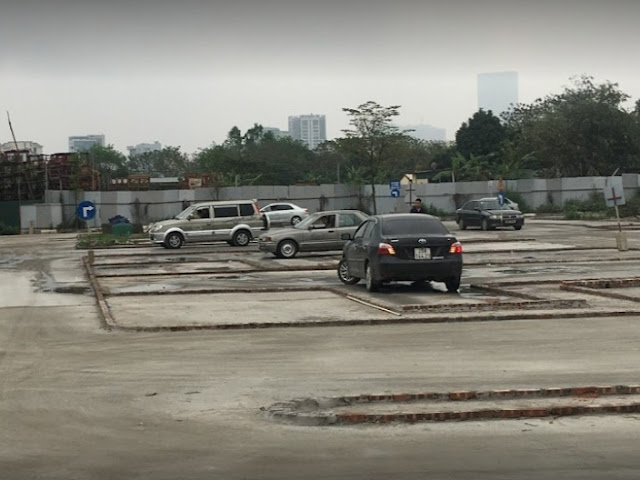 Hình ảnh tổng quan sân tập lái xe ô tô tại Nguyễn Xiển
