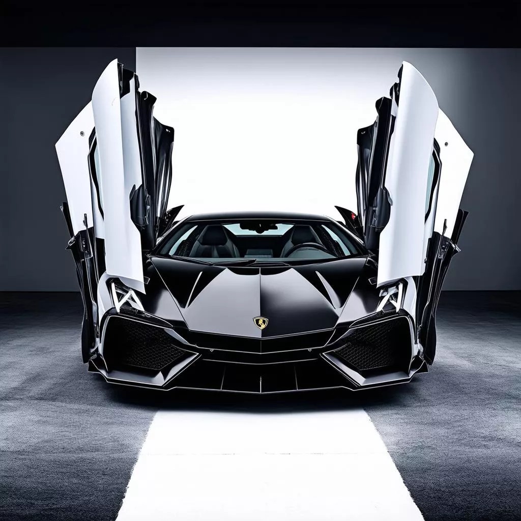 Ảnh siêu xe ô tô Lamborghini Veneno màu vàng nổi bật