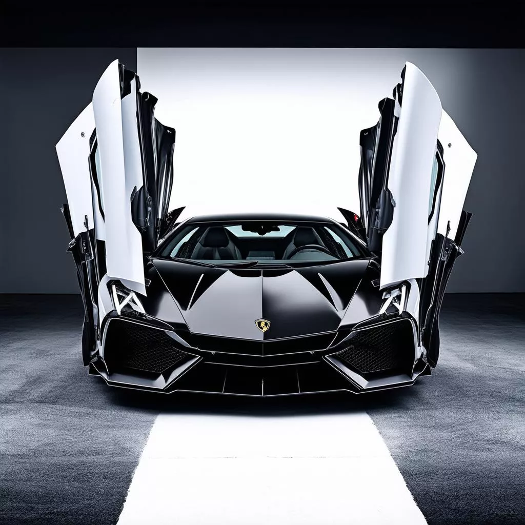Ảnh siêu xe ô tô Lamborghini Veneno màu vàng nổi bật