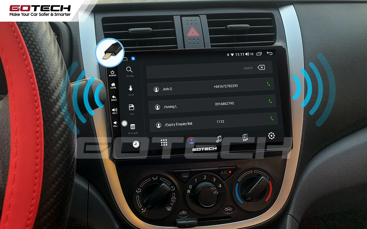 Kết nối sim 4G trên màn hình xe ô tô Suzuki Celerio