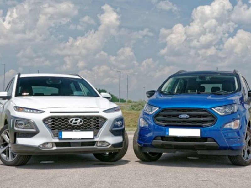 So sánh thiết kế giữa ô tô Hyundai Kona và Ford EcoSport