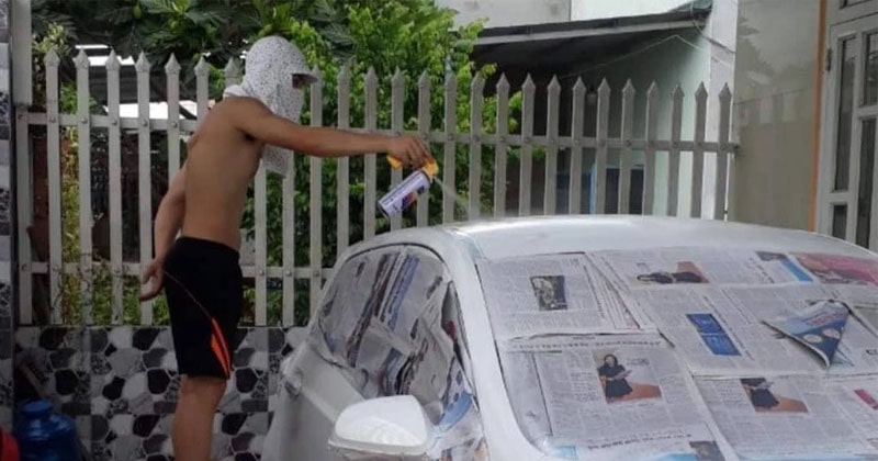 Hướng dẫn sơn xe ô tô tại nhà chi tiết từ A đến Z