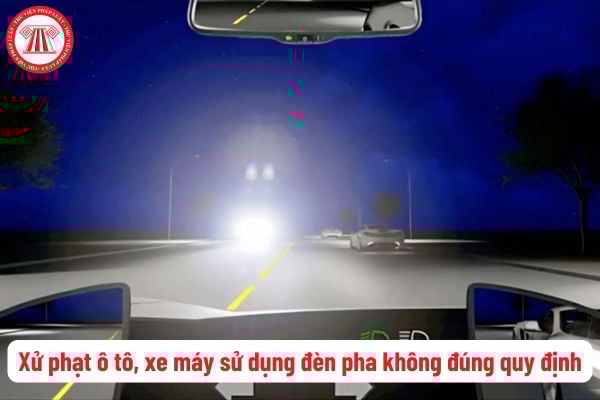 Đèn pha ô tô và xe máy sử dụng đúng quy định giao thông