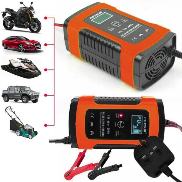Bộ sạc tự ngắt bình xe ô tô nhỏ gọn