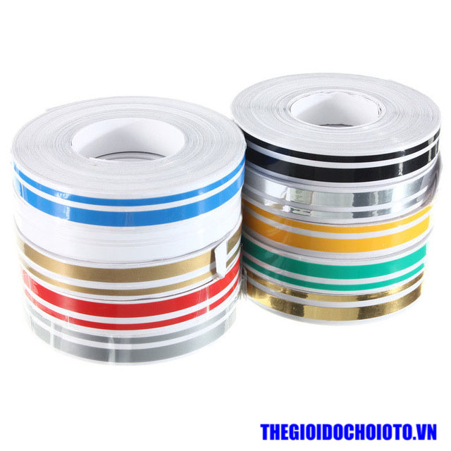 Cuộn decal chỉ viền màu đen trang trí ngoại thất ô tô