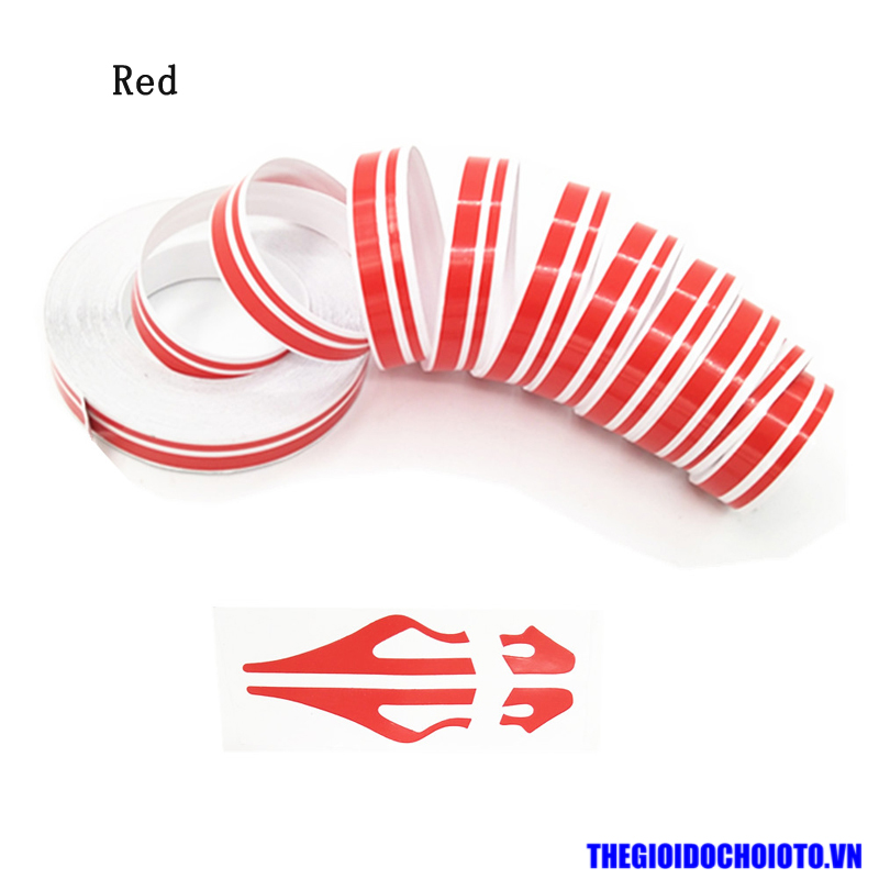 Cuộn decal chỉ viền màu trang trí thân xe ô tô