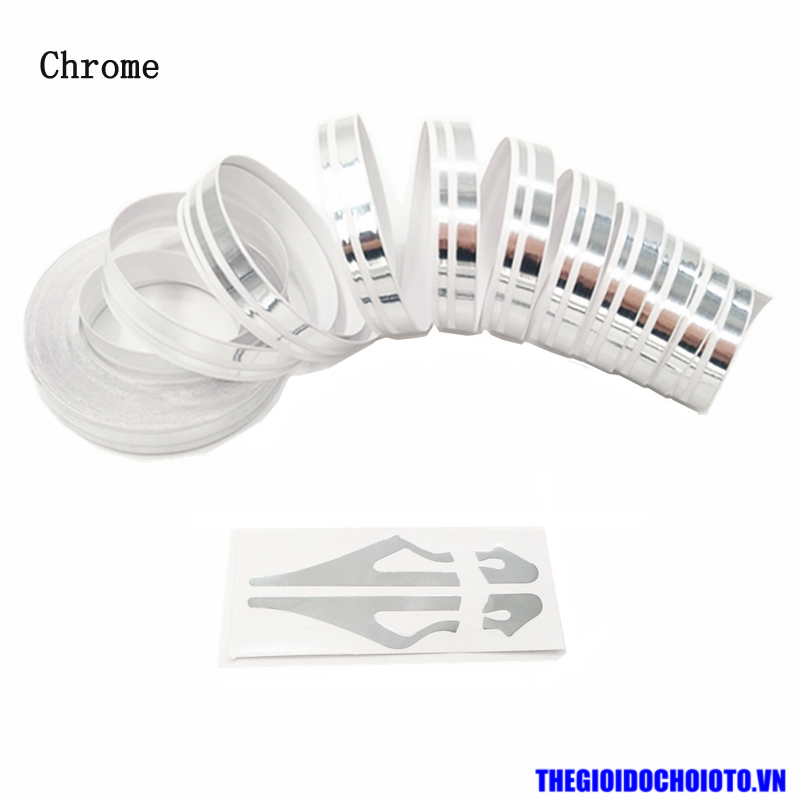 Cuộn decal chỉ viền màu trang trí thân xe ô tô