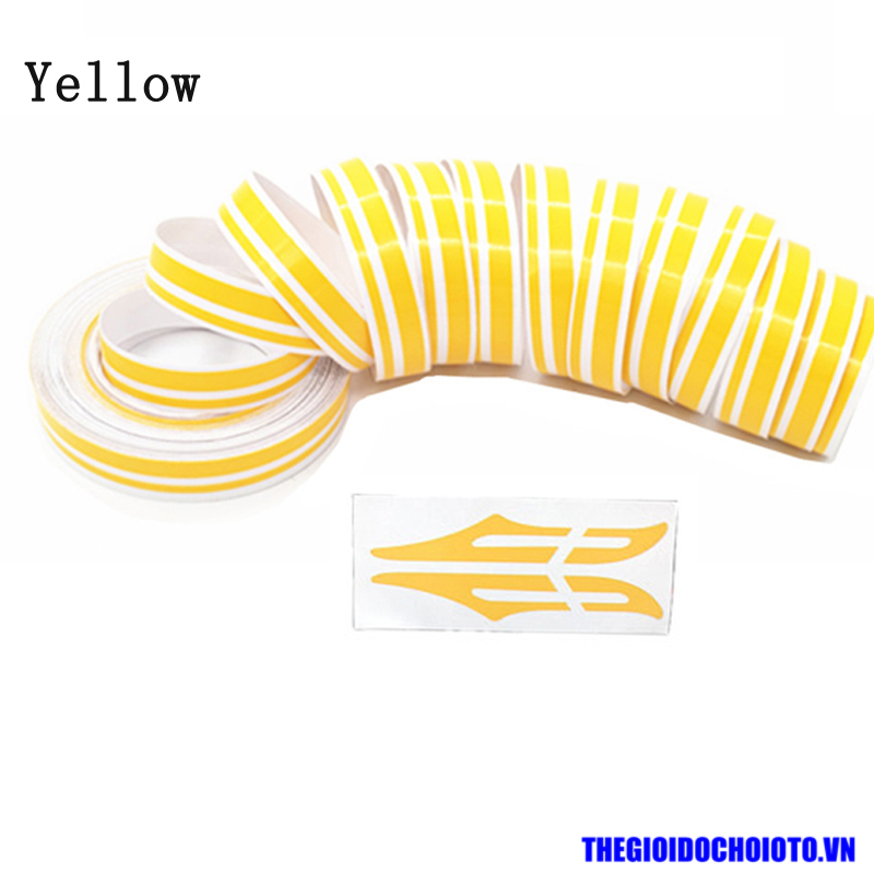 Cuộn decal chỉ viền màu trang trí thân xe ô tô