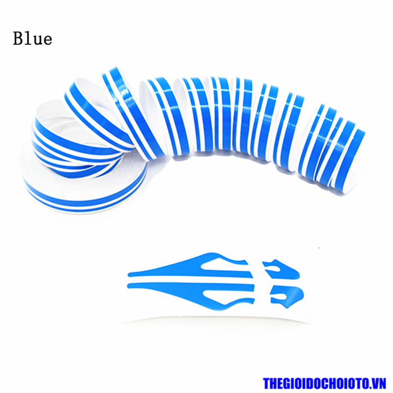 Cuộn decal chỉ viền màu trang trí thân xe ô tô
