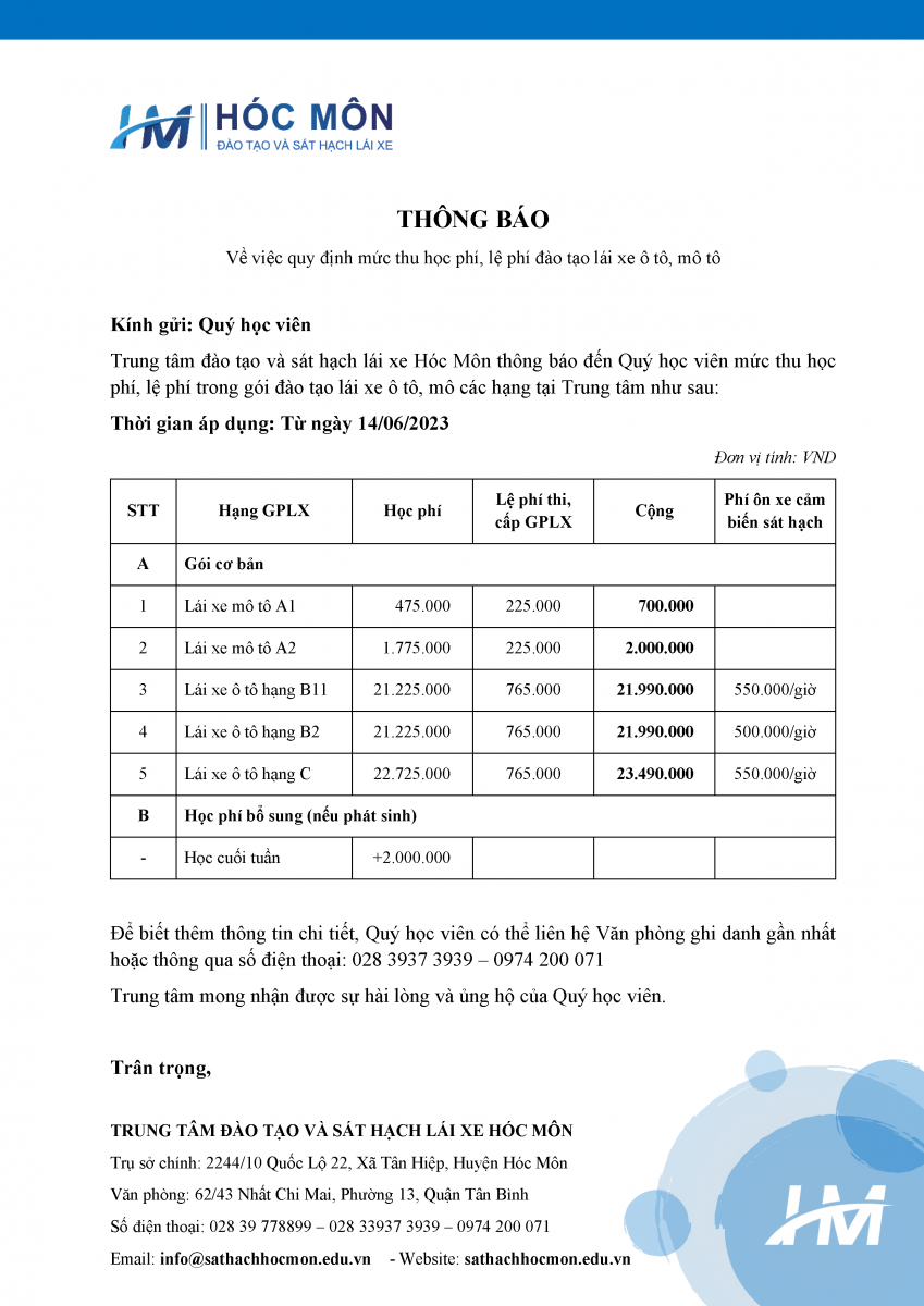 Quy định về học phí lái xe ô tô: Hoàn trả thế nào?
