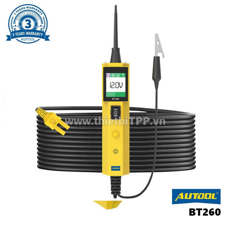 Thiết bị kiểm tra mạch điện ô tô AUTOOL BT260 chuyên nghiệp