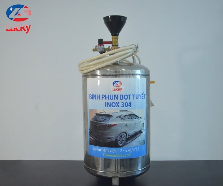 Bình phun bọt tuyết inox 304 Lucky