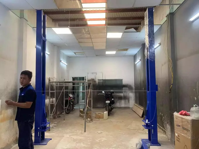 Thiết kế trạm rửa xe ô tô kết hợp thay lốp