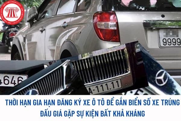 Người trúng đấu giá xe ô tô cần nắm rõ thời hạn gia hạn đăng ký