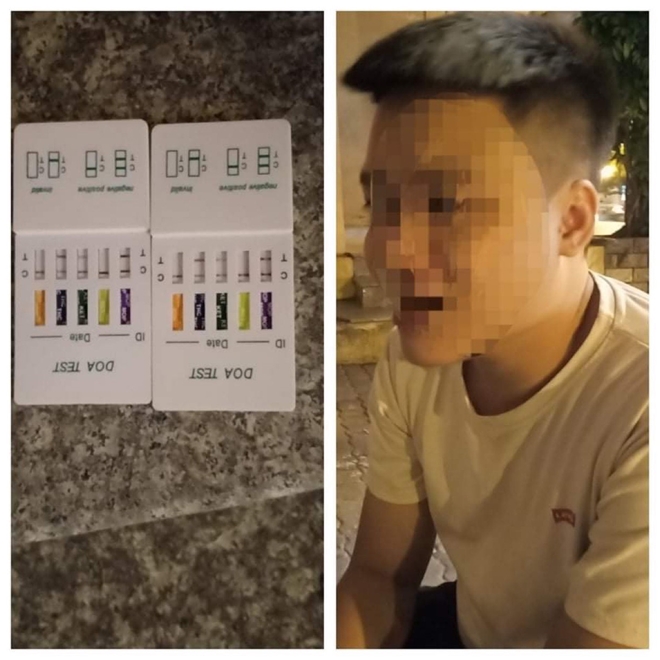 Tài xế bị kiểm tra ma túy trên xe ô tô biển Lào tại Hà Nội