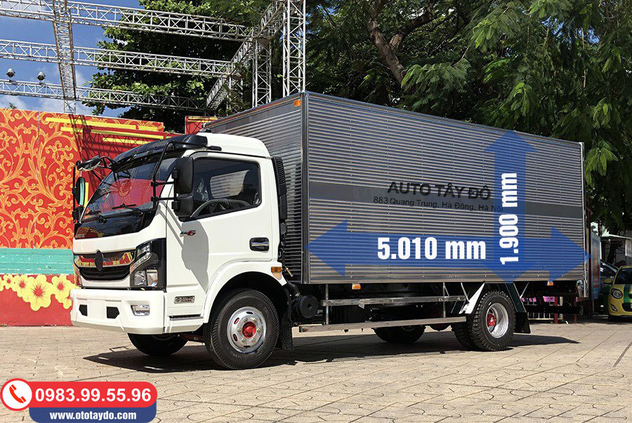 Phiên bản thùng kín xe ô tô tải 5 tấn Nissan K6