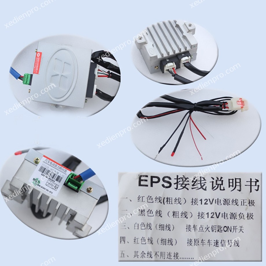 Hệ thống điện xe 4 bánh tự chế với các dây dẫn và thiết bị điều khiển