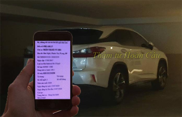 Hình minh họa tra cứu thông tin xe ô tô điện qua số máy