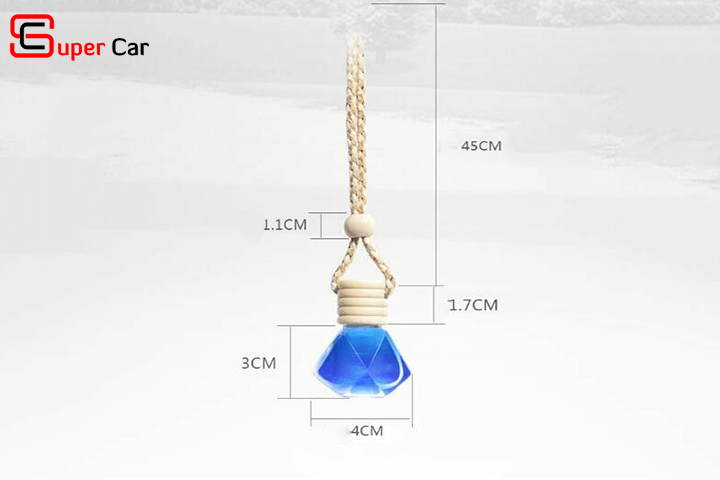 Thiết kế lọ tinh dầu treo xe ô tô dạng giọt nước