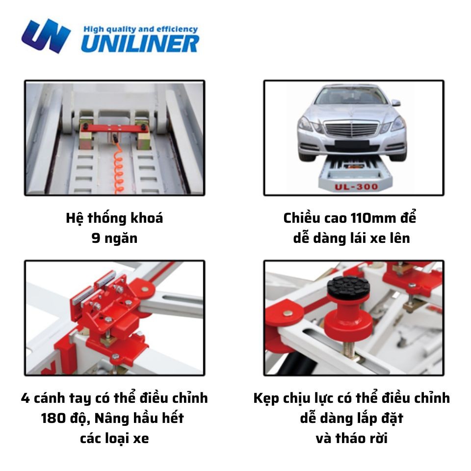 Thiết bị nắn khung xe ô tô UL-300 Uni-liner: Mô tả các tính năng chính