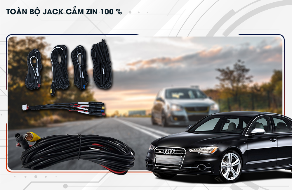 Bộ jack cắm zin 100% cho phép lắp đặt màn hình Oled xe ô tô dễ dàng
