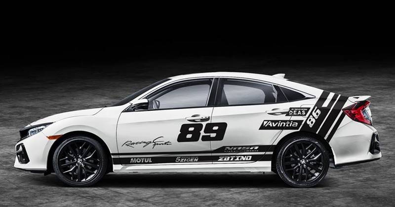 Decal dán sườn xe 4 chỗ họa tiết vân carbon