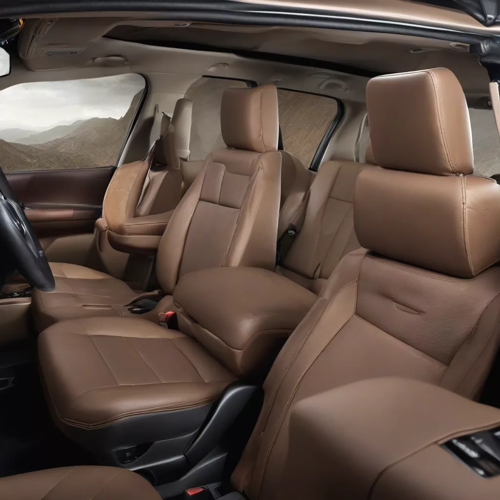 Mô hình xe ô tô Fortuner nội thất