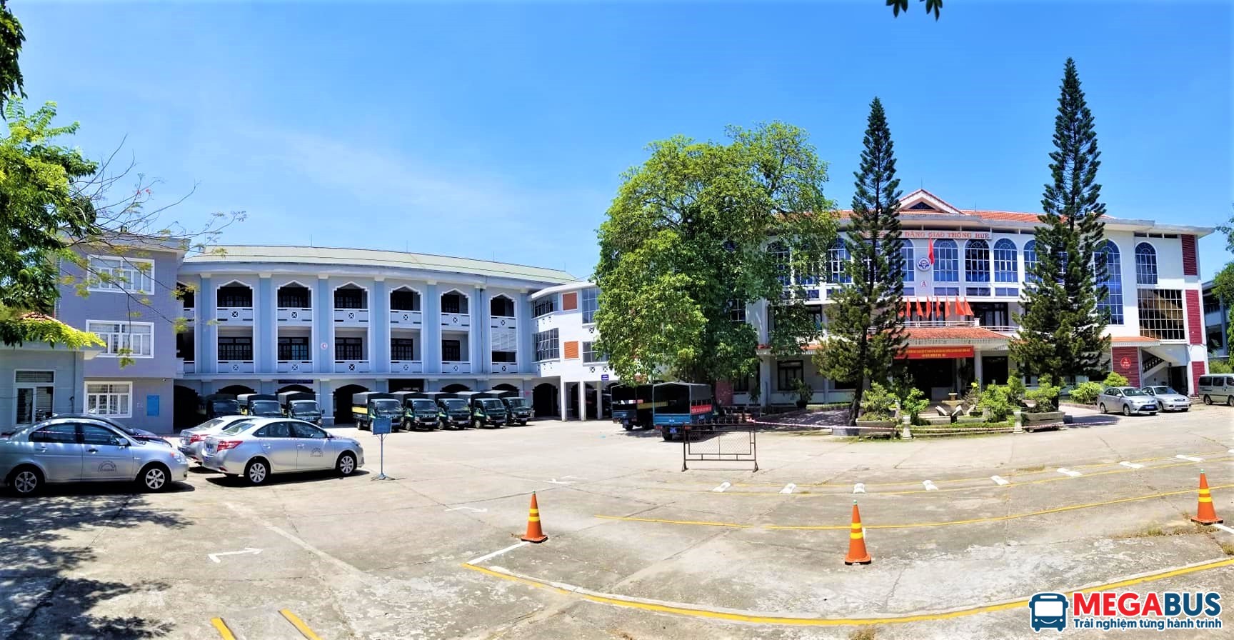 Sân sát hạch lái xe tại Trường Cao đẳng Giao thông Huế
