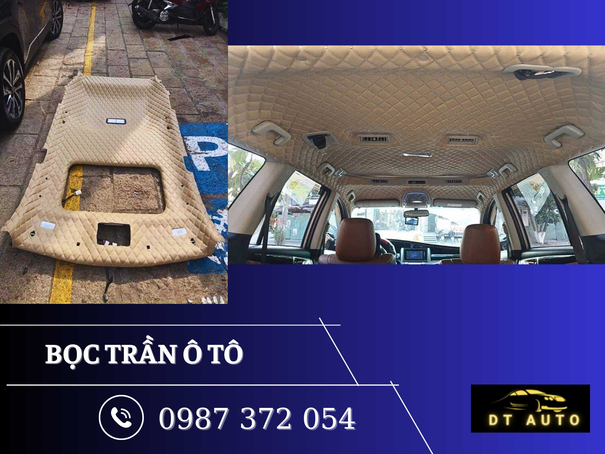 Bọc trần xe ô tô đồng bộ nội thất