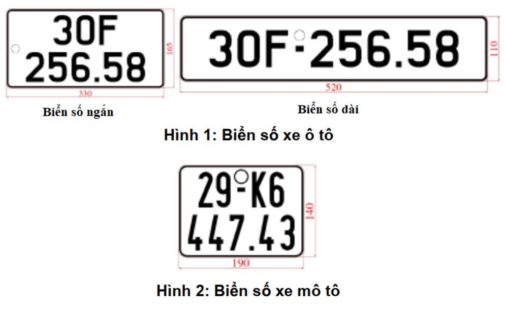 Biển số dài xe ô tô và quy định đổi mới nhất