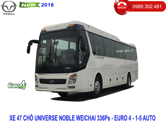 Xe ô tô 47 chỗ Universe Noble Weichai 336ps