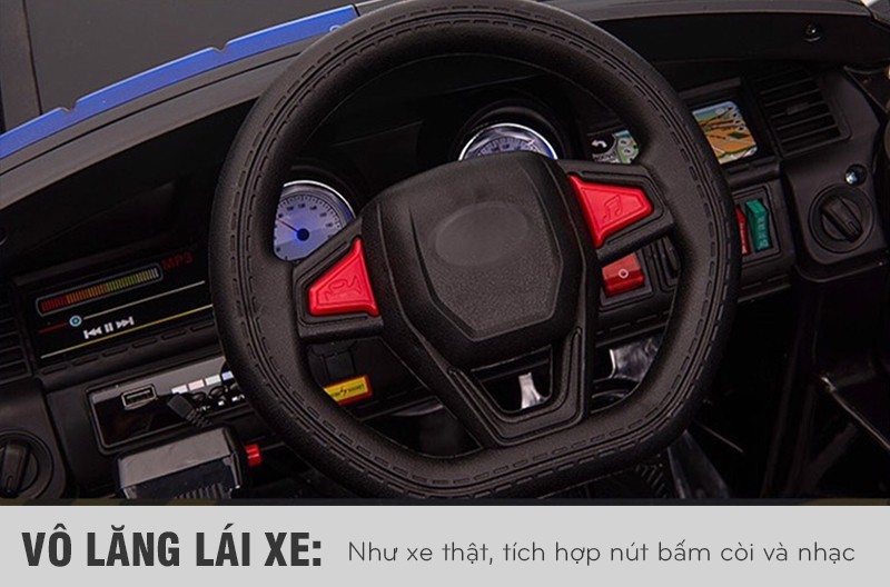 Chi tiết bảng điều khiển xe ô tô điện cảnh sát