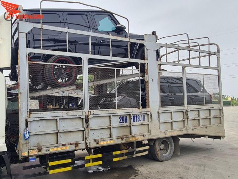 Nhiều loại xe ô tô được vận chuyển trên cùng một chuyến xe