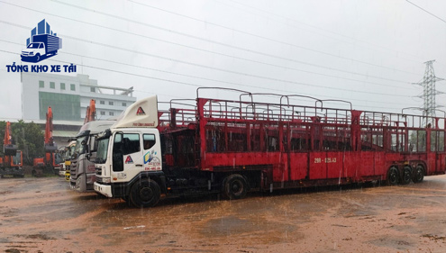 Hình ảnh xe lồng chuyên dụng chở nhiều ô tô